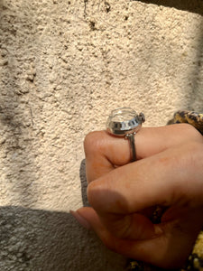 Vintage Seiko Silver Tone Watch Ring