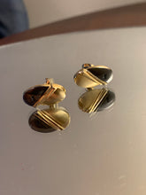 Load image into Gallery viewer, Vintage Yves Saint Laurent Grey Oval Cuff Link