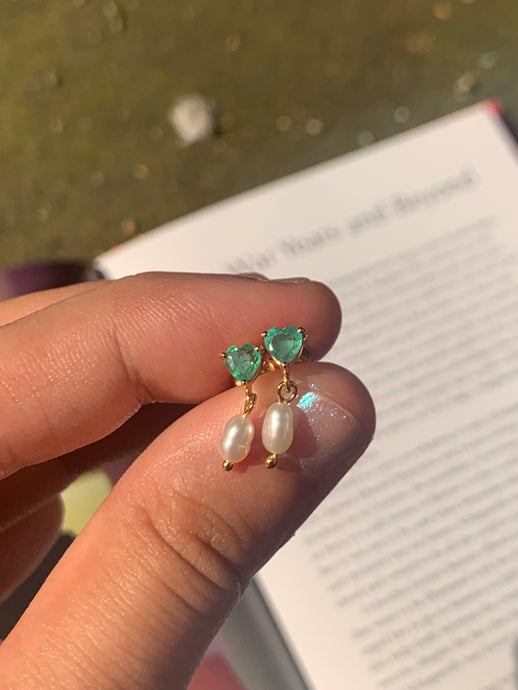 Emerald Drop Earrings
