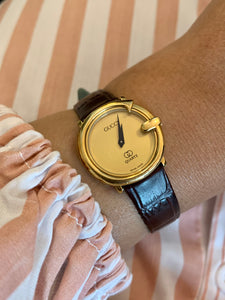 Vintage Gucci G Leather Watch