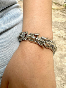 Vintage Silver Dragon Bracelet