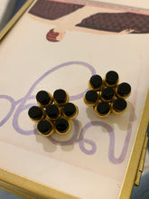 Load image into Gallery viewer, Vintage Italy Black Onyx Earrings