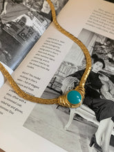 Load image into Gallery viewer, Vintage Turquoise Medallion Choker Necklace