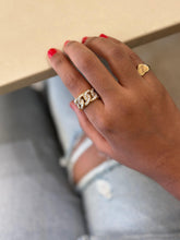Load image into Gallery viewer, Diamond Curb Link Ring