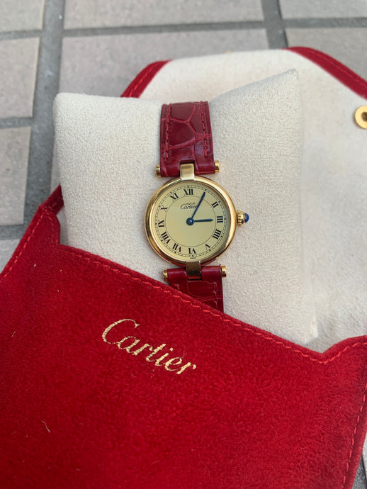 Vintage Cartier Vendôme Red Watch