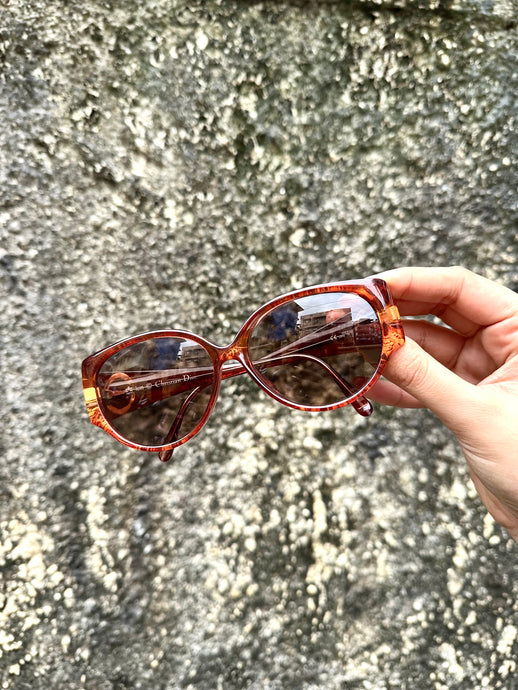 Vintage Christian Dior Textured Sunglasses