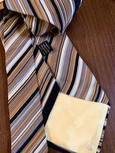 Vintage Yves Saint Laurent Striped Tie