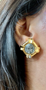 Vintage Nina Ricci Portrait Earrings