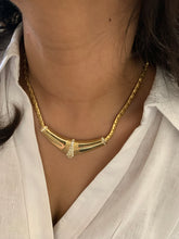 Load image into Gallery viewer, Vintage Anchor Bar Diamond Necklace