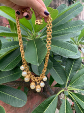 Load image into Gallery viewer, Vintage Sonia Rykiel Pearl Layered Necklace