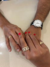 Load image into Gallery viewer, Diamond Curb Link Ring