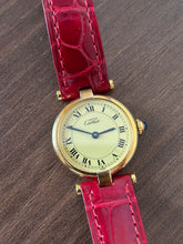 Load image into Gallery viewer, Vintage Cartier Vendôme Red Watch