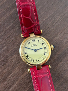 Vintage Cartier Vendôme Red Watch