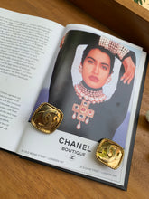 Load image into Gallery viewer, Vintage Chanel CC Diamond Shaped Earrings