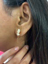 Load image into Gallery viewer, Drop Cameo Earrings