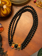 Load image into Gallery viewer, Vintage Monet Black Layered Necklace