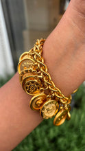 Load image into Gallery viewer, Vintage Celine Buttons Charm Bracelet