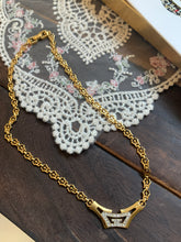 Load image into Gallery viewer, Vintage Givenchy G Logo Statement Necklace