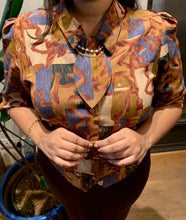 Load image into Gallery viewer, Vintage L.tsan Brown Blouse