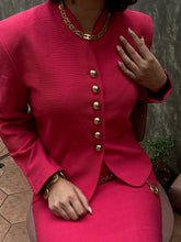 Load image into Gallery viewer, Vintage Moda Club By Franco Ferraro Pink Vest And Skirt Set