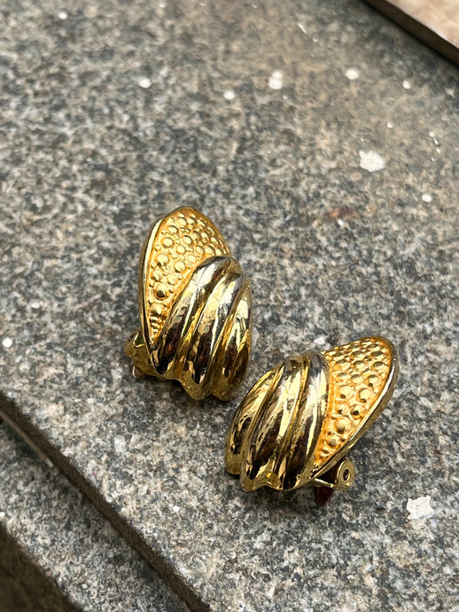 Vintage Layered Fan Earrings