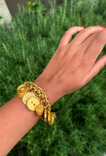 Load image into Gallery viewer, Vintage Celine Buttons Charm Bracelet