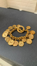 Load image into Gallery viewer, Vintage Celine Buttons Charm Bracelet