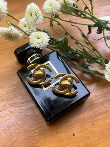 Vintage Chanel CC Logo Earrings