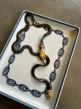 Load image into Gallery viewer, Vintage Serpent Lariat Necklace