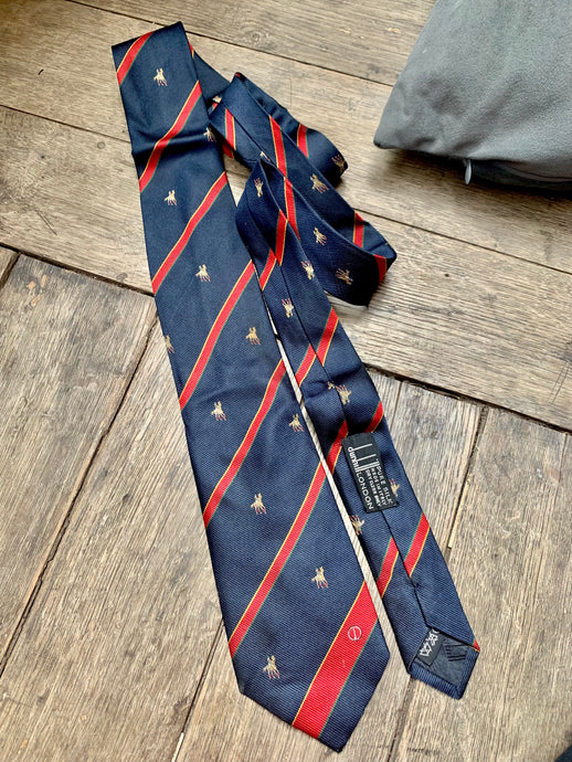 Vintage Dunhill Horse Tie