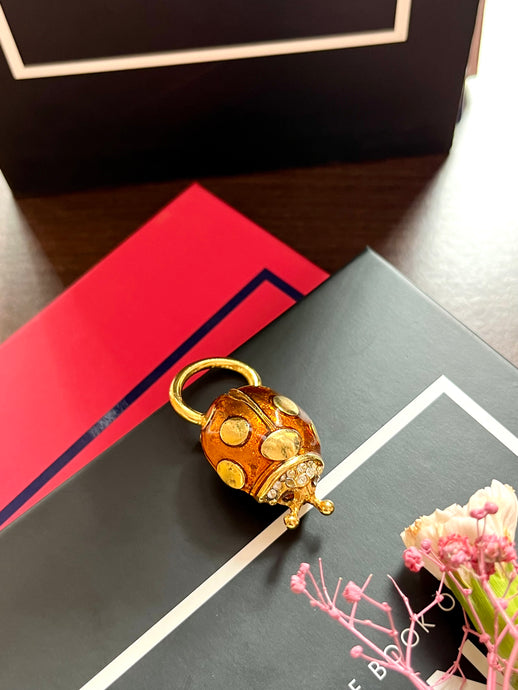 Vintage Ladybug Doorknob Brooch