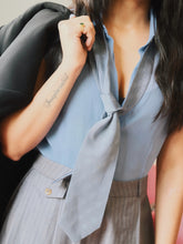 Load image into Gallery viewer, Vintage Givenchy Grey Logo Tie