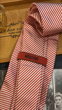 Load image into Gallery viewer, Vintage Moschino Red Striped Tie