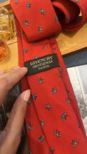 Load image into Gallery viewer, Vintage Givenchy Red Logo Tie