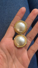 Load image into Gallery viewer, Vintage Diamond Starlight Pearl Earrings