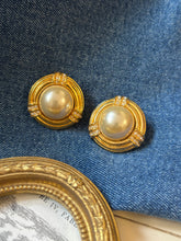 Load image into Gallery viewer, Vintage Pearl Diamond Earrings