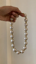 Load image into Gallery viewer, Vintage Chunky Brushed Pearl Necklace