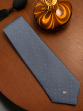 Load image into Gallery viewer, Vintage Burberry Blue Dotted Tie