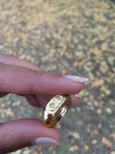 Vintage Christian Dior 18 Karat Gold Ring
