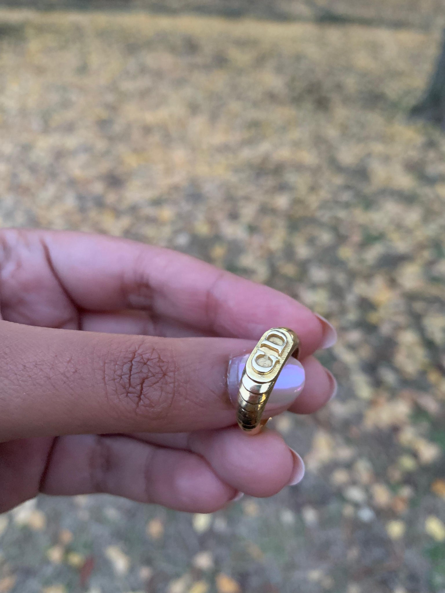 Vintage Christian Dior 18 Karat Gold Ring – Viange Vintage