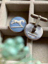 Load image into Gallery viewer, Vintage Wedgewood Horse Silver Cuff Links