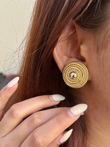 Vintage Rope Round Earrings