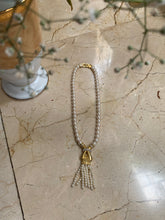 Load image into Gallery viewer, Vintage Pearl Tassel Necklace