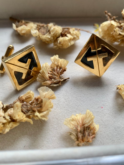 Vintage Givenchy Logo Cuff Links