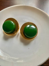 Load image into Gallery viewer, Vintage Pierre Balmain Green Earrings