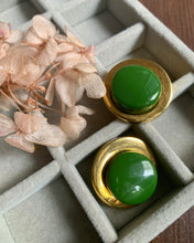 Load image into Gallery viewer, Vintage Pierre Balmain Green Earrings