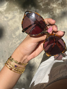Vintage Seiko Brown Sunglasses