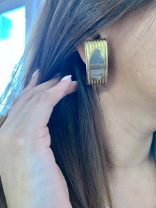 Vintage Pleated Long Studs