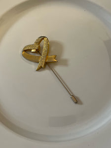 Vintage Heart Lapel Pin