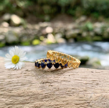 Load image into Gallery viewer, Citrine Heart Shaped Eternity Ring